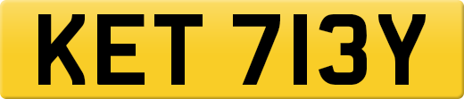 KET 713Y private number plate